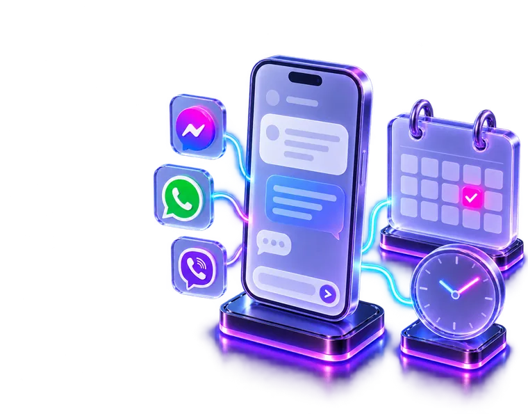 Booking a free consultation &mdash; a chat over Messenger, WhatsApp or Viber and a chosen day in the calendar
