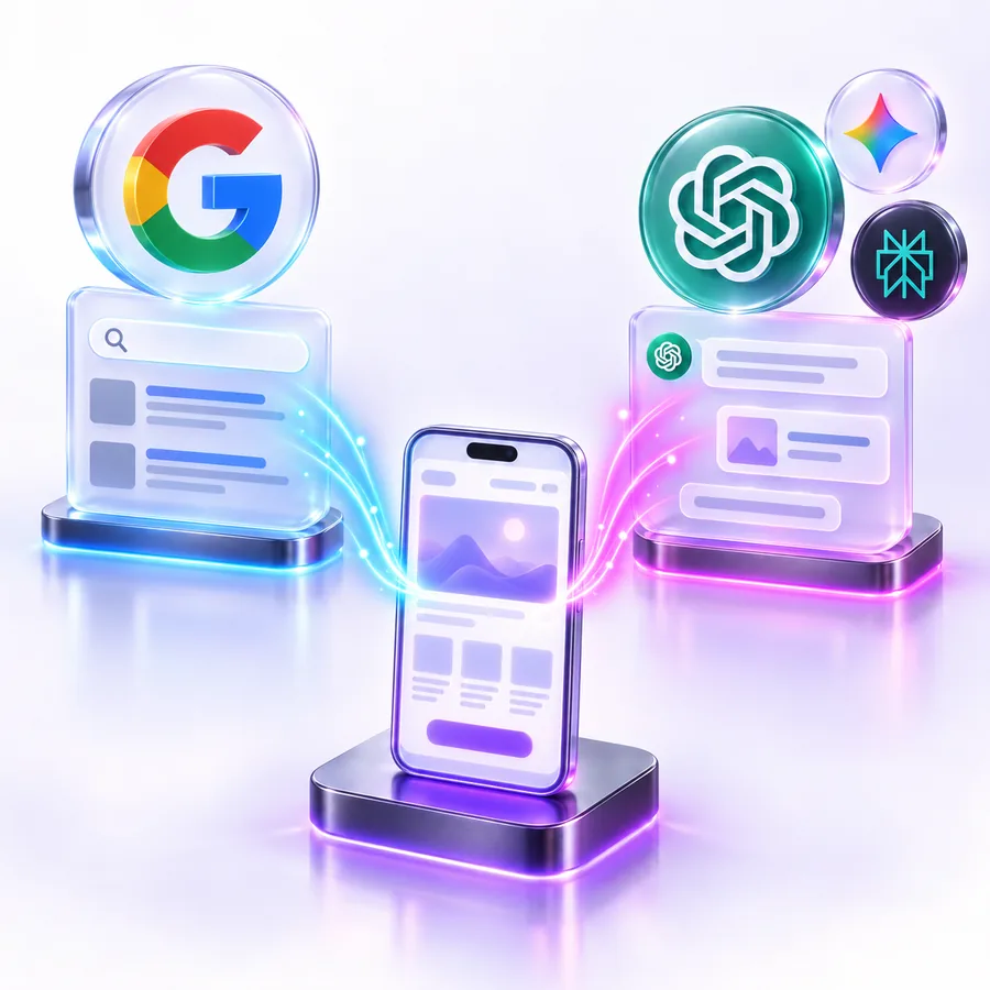 A website found by both Google and AI assistants like ChatGPT, Gemini and Perplexity